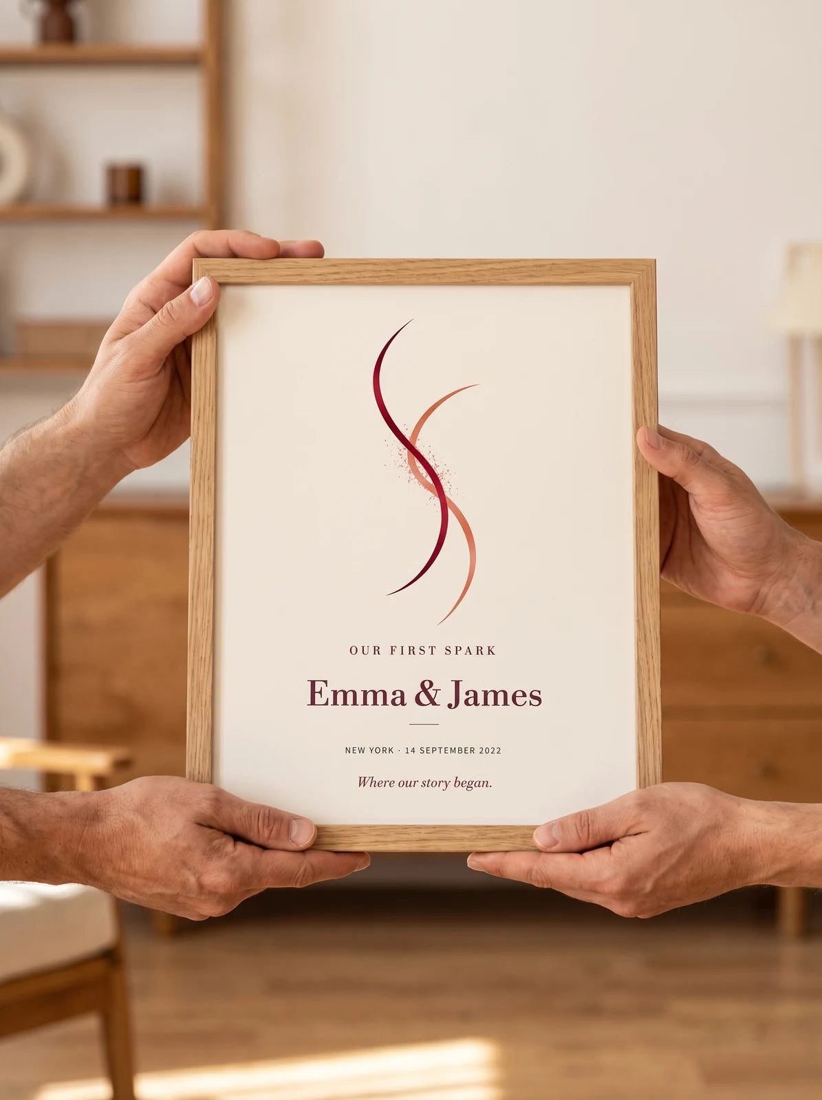 Personalized Couple Print — Our First Spark