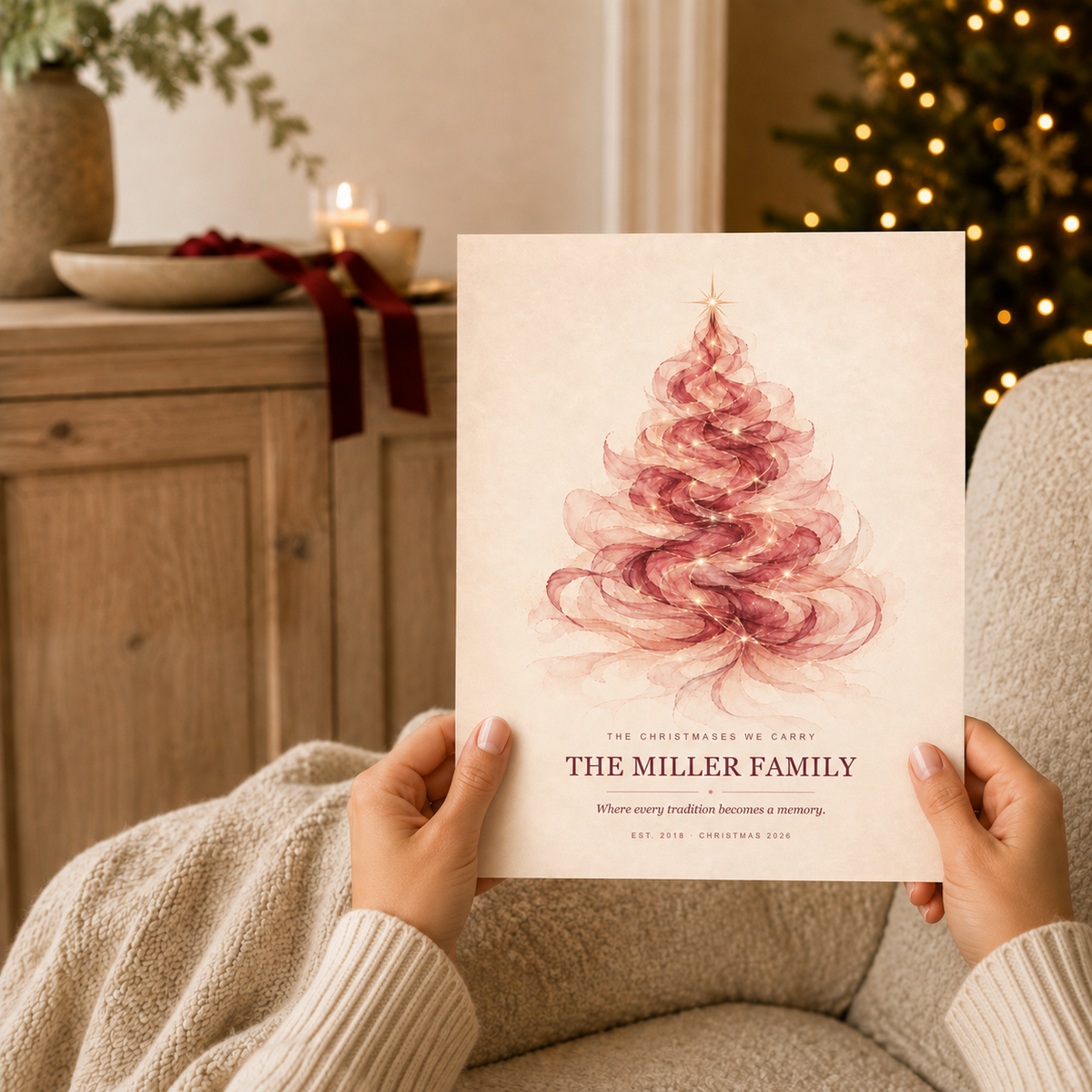 Personalized Family Christmas Print — The Christmases We Carry