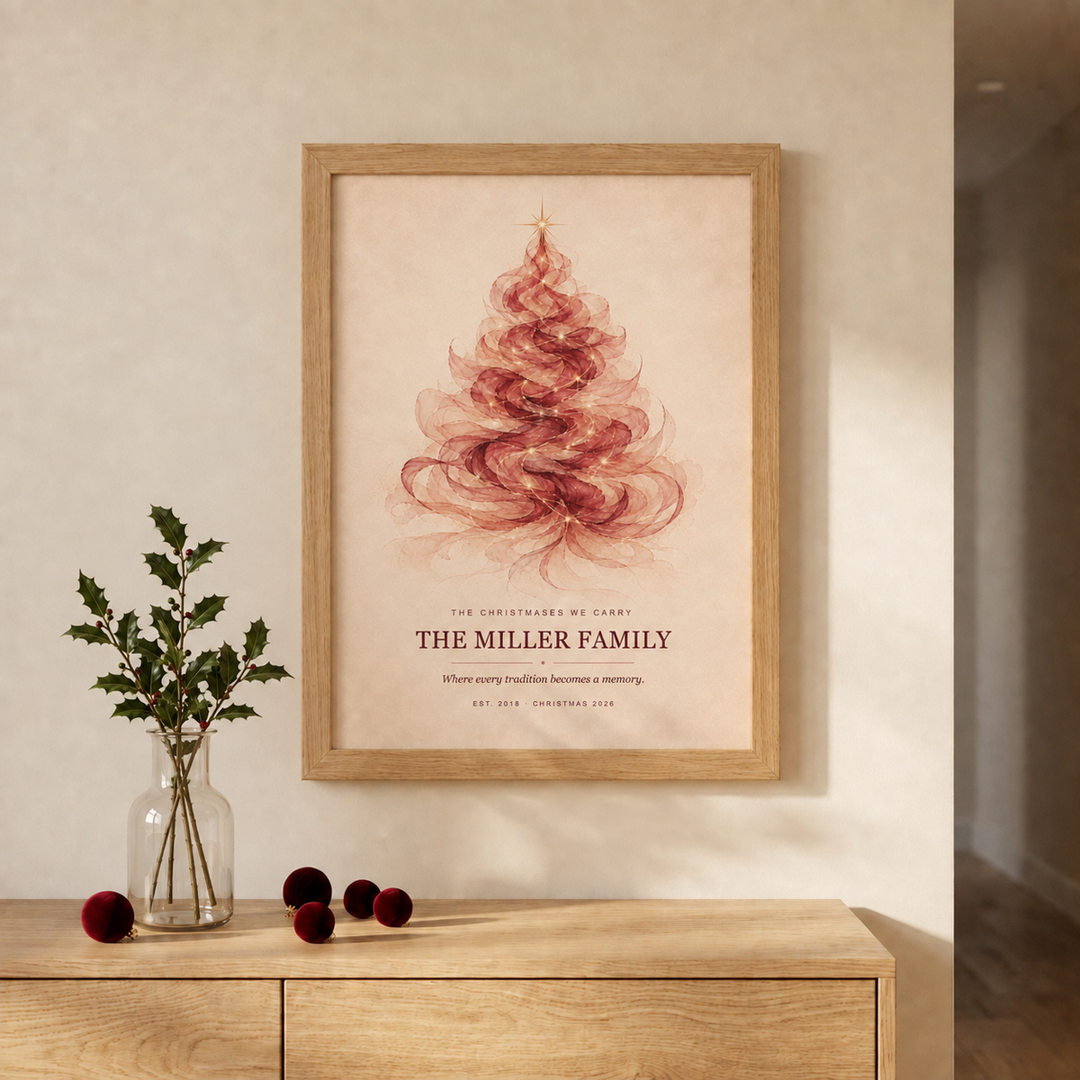 Personalized Family Christmas Print — The Christmases We Carry