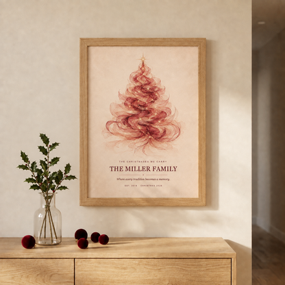 Personalized Family Christmas Print — The Christmases We Carry