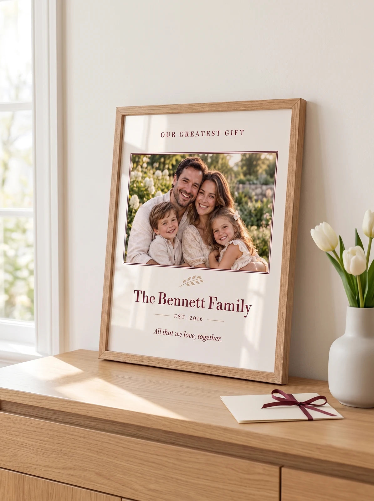Personalized Family Photo Print — Our Greatest Gift