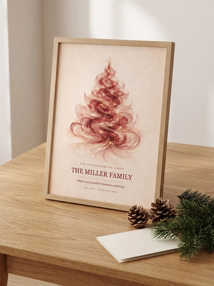 Personalized Family Christmas Print — The Christmases We Carry