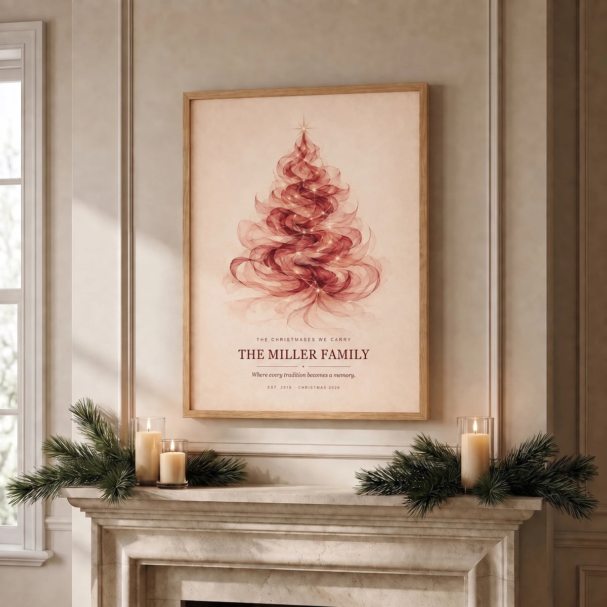 Personalized Family Christmas Print — The Christmases We Carry