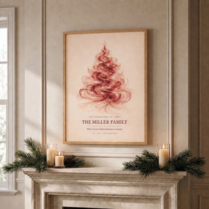 Personalized Family Christmas Print — The Christmases We Carry