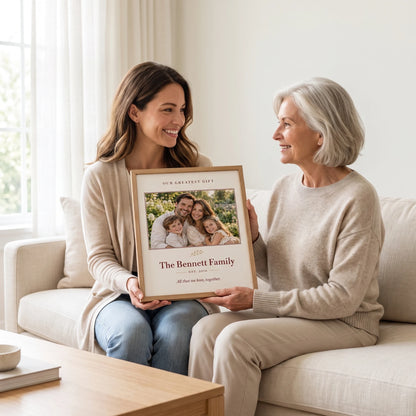 Personalized Family Photo Print — Our Greatest Gift